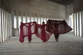 Three monks in Red Dress, | Free Photo - rawpixel