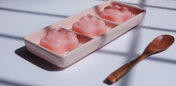 Three Pink Jelly Foods