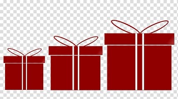 Three red gift boxes illustration, Gift Wrapping Gift card Christmas Gift shop, gift transparent background PNG clipart