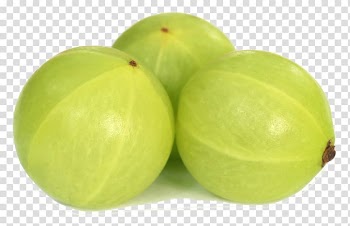 Three round green fruits, Fruit Indian gooseberry , Amla transparent background PNG clipart