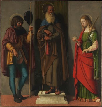 Three Saints: Roch, Anthony Abbot, | Free Photo - rawpixel