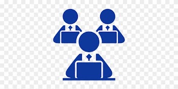 Three Sales Representatives Are Typing - People Laptop Free Icon