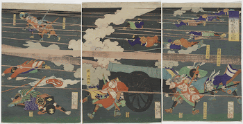 three separate sheets; battle scene; | Free Photo - rawpixel