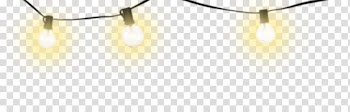 Three turned-on lightbulbs, Christmas lights Lighting Incandescent light bulb , String Lights, City Of Lights transparent background PNG clipart