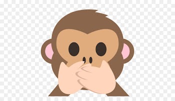 Three wise monkeys Emoji Emoticon Sticker - speaking 