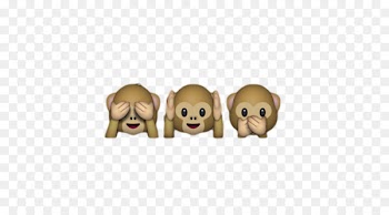 Three wise monkeys Emoji Sticker Royalty-free - Emoji 