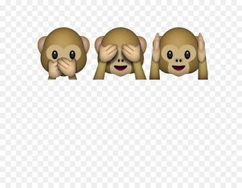 Three wise monkeys Emojipedia The Evil Monkey - emoticons 