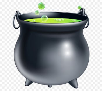 Three Witches Cauldron Drawing - witch 