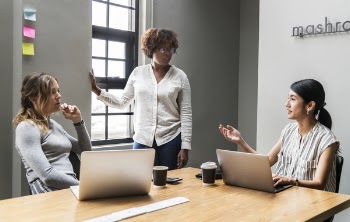 Three Women Inside Room