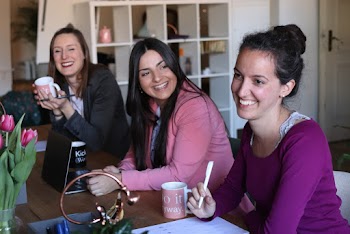 Three Women Smiling 