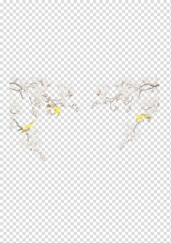 Three yellow birds, Textile White Bird Red Pink, FIG birds flowers bloom transparent background PNG clipart