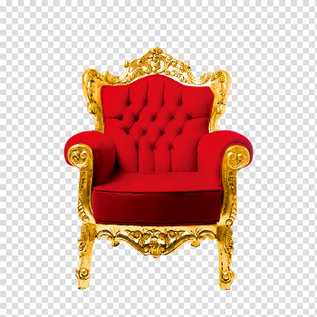 Throne Chair Wing Couch Free PNG HQ