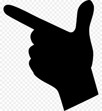 Thumb Clip art Black and white Digit Hand - hand 