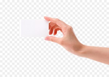 Thumb Hand Gesture Finger Advertising - The white business card hand 