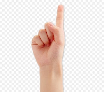 Thumb Hand Index finger Digit - Female fingers pointing upwards 