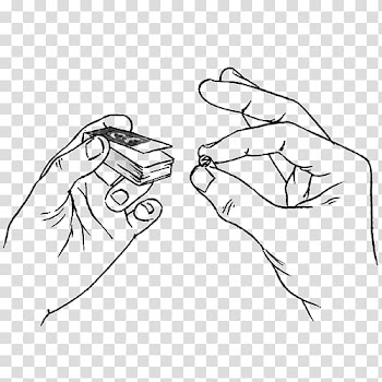 Thumb Joint Human leg Smoking Finger, marijuana joint transparent background PNG clipart