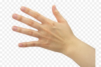 Thumb Nail Hand model Manicure - Right hand woman hand 