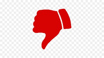 Thumb signal Red Clip art - thumbs down 