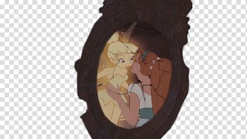 Thumbelina and Tinkerbell Frame transparent background PNG clipart