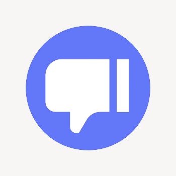 Thumbs down, dislike icon, flat | Free Icons - rawpixel
