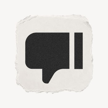 Thumbs down, dislike icon, ripped | Free Icons - rawpixel