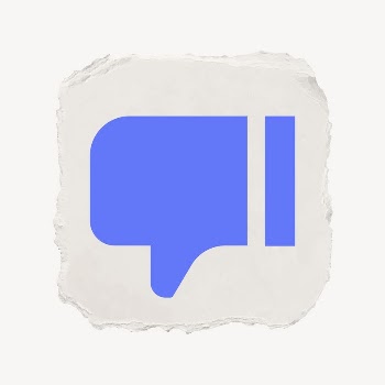 Thumbs down, dislike icon, ripped | Free Icons - rawpixel