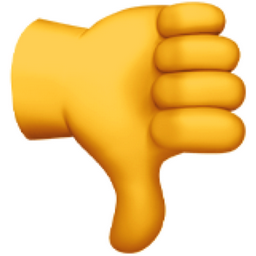 Thumbs Down Emoji (U+1F44E)
