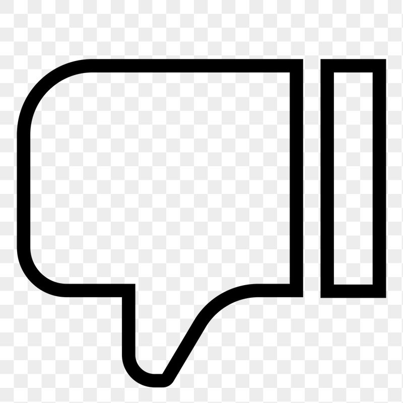 Thumbs down png dislike line | Free Icons - rawpixel