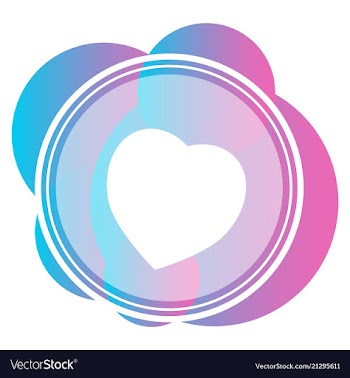 Thumbs up and heart icon on a white background vector image