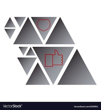 Thumbs up and heart icon on a white background vector image