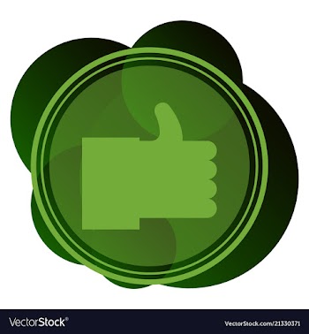 Thumbs up and heart icon on a white background vector image