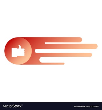 Thumbs up and heart icon on a white background vector image