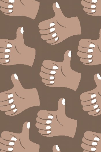 Thumbs up background, hand doodle | Free Vector - rawpixel