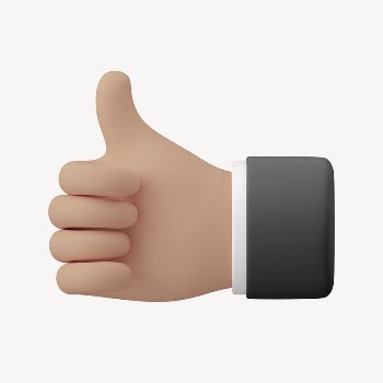 Thumbs up businessman's hand, 3D | Free Photo - rawpixel