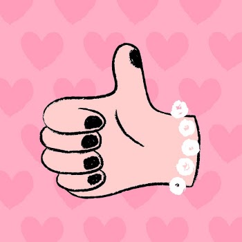 Thumbs up doodle, feminine hand | Free Vector Illustration - rawpixel