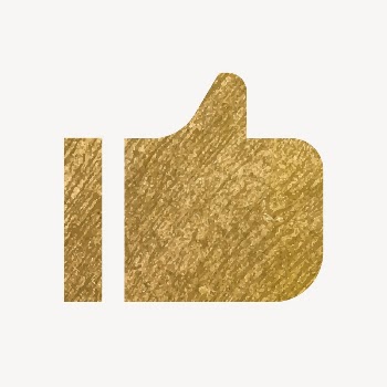 Thumbs up, like icon, gold | Free Icons - rawpixel
