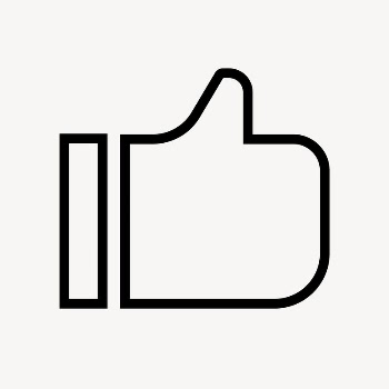 Thumbs up, like line icon, | Free Icons - rawpixel