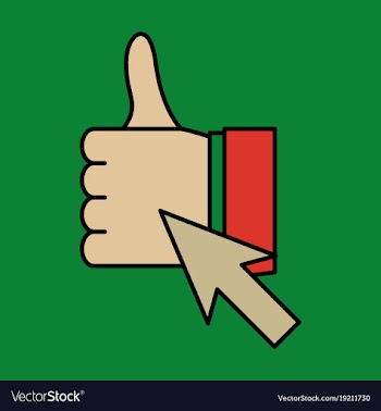 Thumbs up like social network facebook etc icon vector image