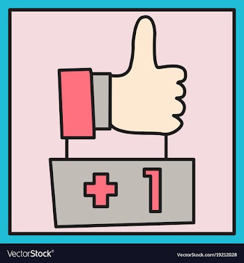 Thumbs up like social network facebook etc icon vector image