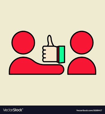 Thumbs up like social network facebook etc icon vector image