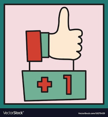Thumbs up like social network facebook etc icon vector image