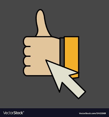 Thumbs up like social network facebook etc icon vector image
