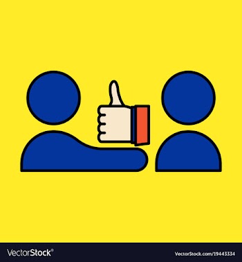 Thumbs up like social network facebook etc icon vector image