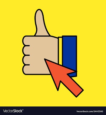 Thumbs up like social network facebook etc icon vector image