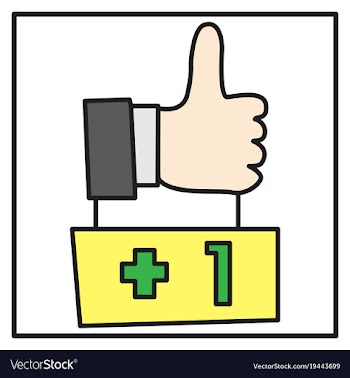 Thumbs up like social network facebook etc icon vector image