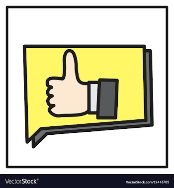 Thumbs up like social network facebook etc icon vector image