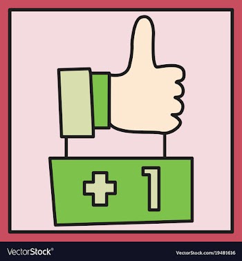 Thumbs up like social network facebook etc icon vector image