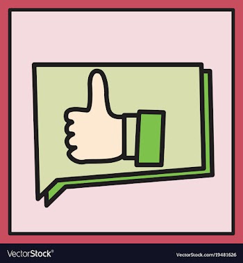 Thumbs up like social network facebook etc icon vector image