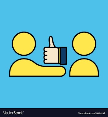 Thumbs up like social network facebook etc icon vector image