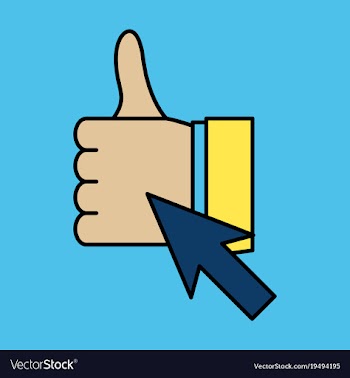 Thumbs up like social network facebook etc icon vector image